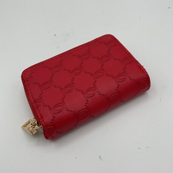 BEBE Nina Red Compact Zip-Around Wallet NWT MSRP $49.00 - Picture 4 of 7
